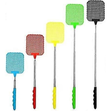 5 kpl Jatkettavia Teleskooppisia Kärpäslätkiä Manuaalinen Lätkä Tuholaistorjunta Kestävällä Jatkettavalla Kahvalla Emännän Apuri