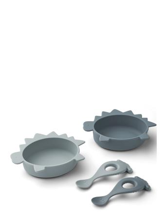 Evan Set 2-Pack Home Meal Time Plates & Bowls Bowls Blå Liewood