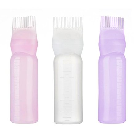 3 stk Rotkammende Applikatorflaske Tom Hårfargeflaske Dispenser Påfyllbar Hårfargefargeflasker Hårstylingverktøy For Salongrengjøring