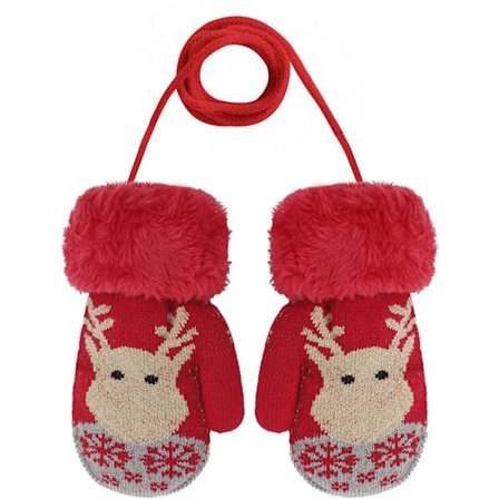 Vinterhandskar för barn, vantar, tecknad design, tjocka DXGHC