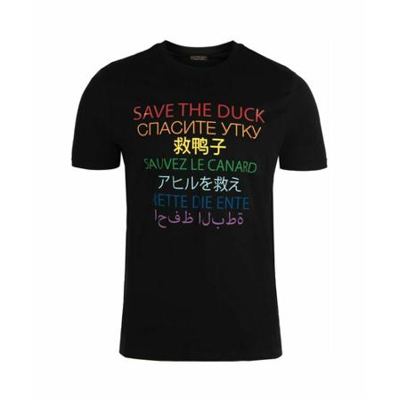 Save The Duck T-shirt Sort, Herre T-shirts