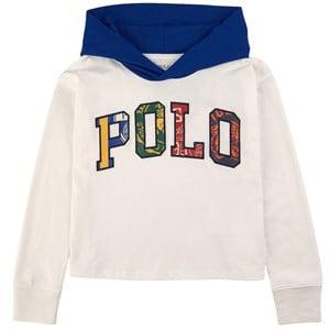 Kids - Ralph Lauren Off-white Branded T-Shirt With Hood 6-7 Years - Tops - 6-7 years - Cream