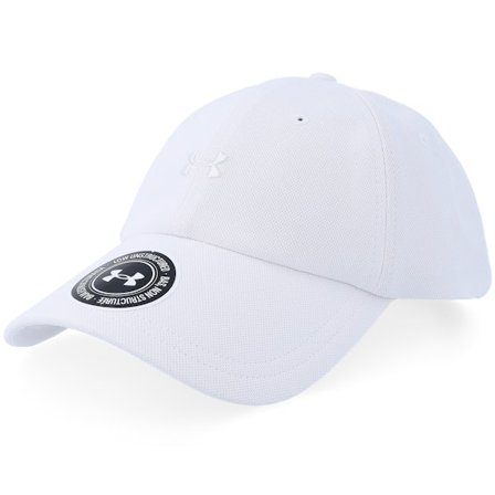 Under Armour - Weiss unconstructed Cap - Blitzing Low Halo White Dat Cap / Unstructured @ Hatstore
