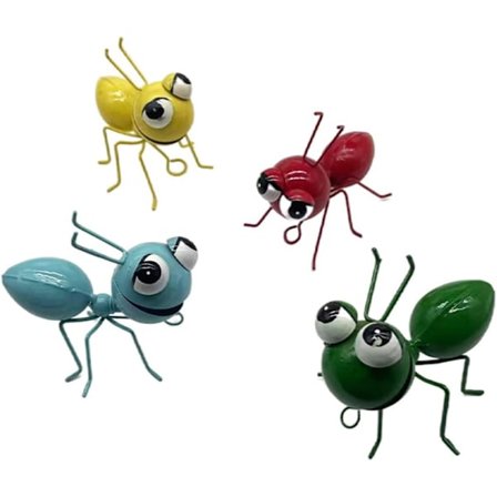 Metalldyrstatue Hagedekorasjon Maur Veggkunstdekorasjoner