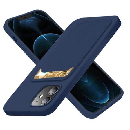 Iphone 11 Pro Skal Med Korthållare - Mörkblå Blå