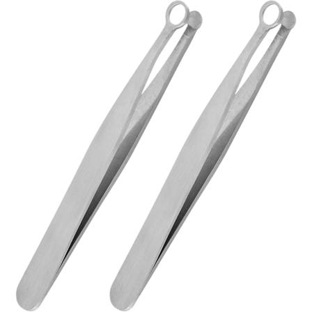 Nesehårpinsett Nesehårsaks for inngrodde øyenbrynshår 2pcs