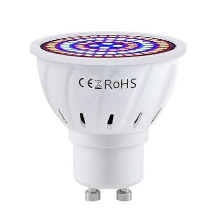 7W GU10 80LED Plantelampe Plantelys Indendørs Planter Grøntsager Blomster Vækstlampe Gro Lampe