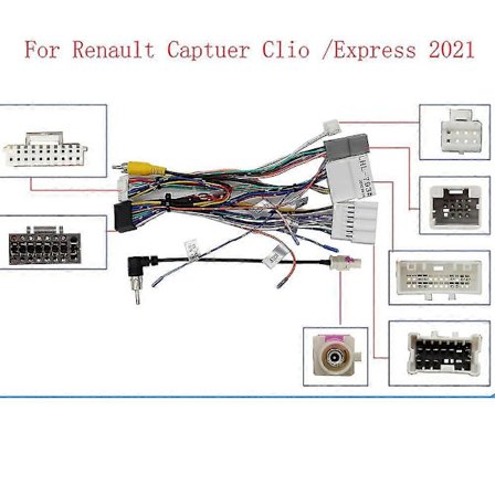 16 Pin Canbus Box Adapter Xp-xb-011 Til Renault Captuer Clio /express 2021 Med Ledningsnet Kabel Android Bilradio Canbus