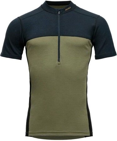 Devold Lauparen Merino 190 Zip Tee Man Ink/Lichen/Black - Ullundertøy
