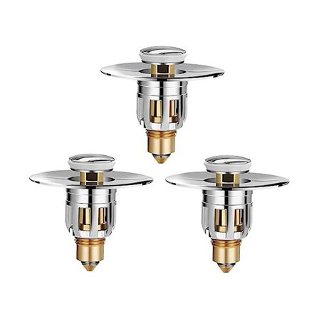 Baderomsvasks avløpsplugg, pop-up badekar vask sil med anti-tett kurv, hår catcher for 1,02-1,9