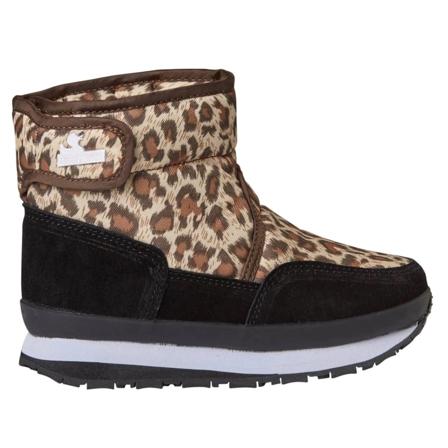 Rubberduck Print Kids Children lined boots Brown 31