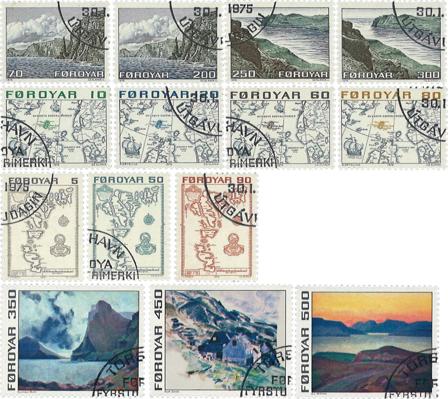 Færøerne 1975 - AFA 1-14 - Stemplet