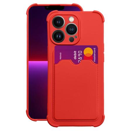 Iphone 13 Pro Max Skal Med Korthållare - Röd Röd