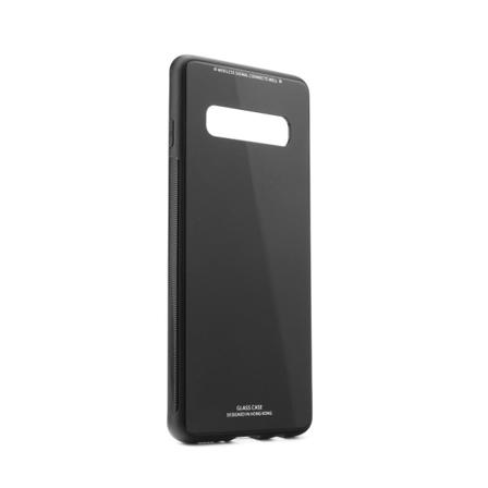 Skal Samsung S10 Plus I Gummi Och Glas Svart