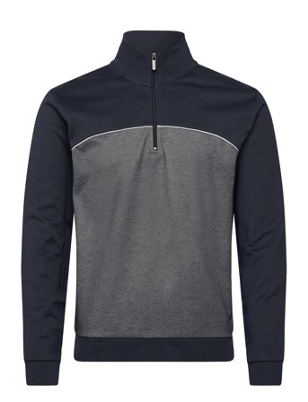 BOSS Tracksuit 1/4 Jacket - Navy - S