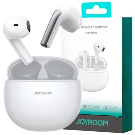 Joyroom Jpods Series JR-PB1 TWS ENC IPX4 trådløse hodetelefoner - Hvit