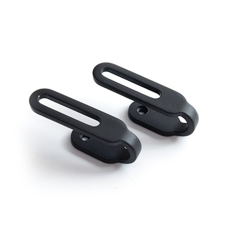 2-pakkaiset verhoseinäkoukut, sinkkiseoksesta valmistetut verhokoukut seinälle Black