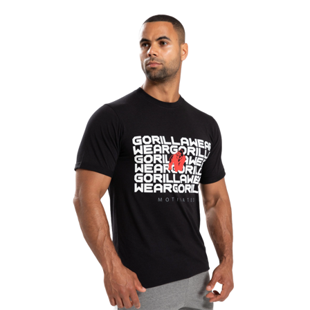 T-shirts Gorilla Wear Bradley T-Shirt, Sort - Bodyman.dk