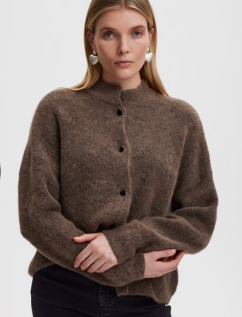 Gestuz Alphagz Short Cardigan Noos - Khaki green - XL