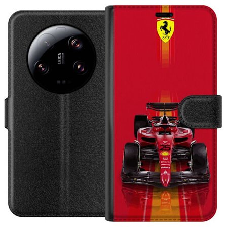 Yhteensopiva Lompakkokotelo Xiaomi Xiaomi 13 Ultra Ferrari Formula 1 -auto ikonisessa punaisessa muotoilussa urheilullisella tarkkuudella
