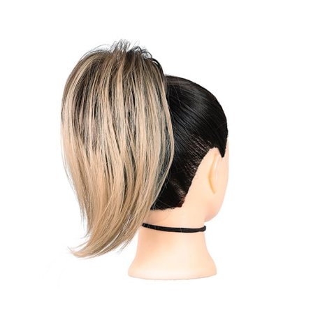 1B Pink# Clip in Ponytail Extension - Volumizer Claw Clip Hairpiece