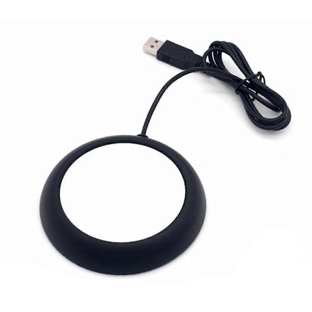 USB Kaffevärmare med USB-driven Uppvärmning för Skrivbord, Håller Drycker Varma, Bred Koppkompatibilitet, Svart[YJD]