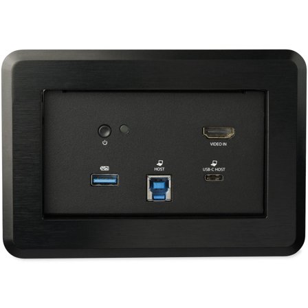 StarTech Conference Room Docking Station, Universal Laptop Dock, 4K HDMI, 60W Power Delivery, USB Hub, GbE, Audio, In-Table Connectivity Box For