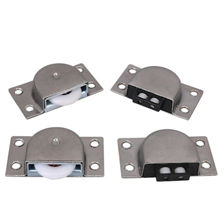 2 par 338 rustfritt stål skapdør skyvedør rulle