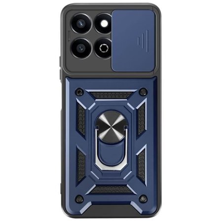 Honor 200 Smart - Mayaxess - Sininen Yö - Iskunkestävä Kuori - Liukuva kameransuoja - Tukirenkaat