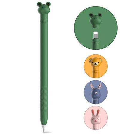 Fodral Kompatibelt med Apple Pencil 1:a Generationen Ipencil Fodral Mjuk Silikonhylsa Söt Design Hållare Skyddande Omslag Tillbehör