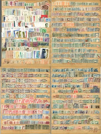 Ungarn - Dubletsamling på 9 instickskort