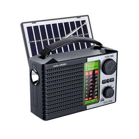 Bärbar AM FM SW-radio med ficklampa & BT-högtalare Nödradioutrustning för utomhuscamping och nödsituationer[D]