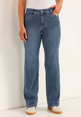 Cellbes of Sweden - Vide jeans i superstretch denim Sara i mellomblå denim for damer i størrelse 54L