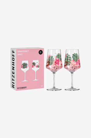 Ritzenhoff - Vinglas Sommersonett Leaf 2-pak - Transparent - Vinglas - Fra Homeroom