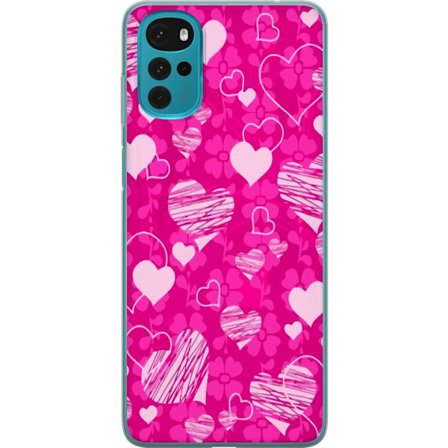 Yhteensopiva Puhelinkuori Motorola Motorola Moto G22 PopSydänKuviointi