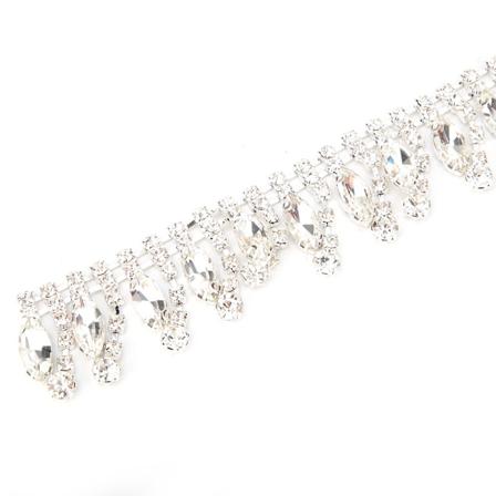 DIY K sintehty Kristallilasi-Rhinestone-Koristelu Ommeltava Tupsu Ketju Vaatteiden Sovellukset #2