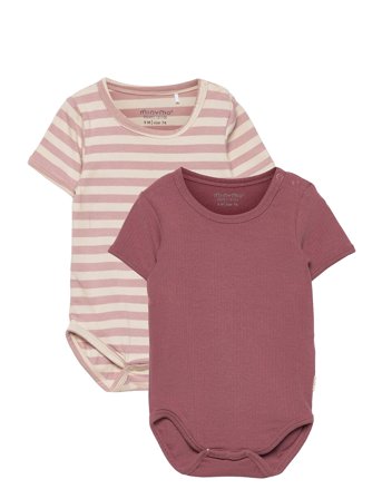 Minymo Body Ss (2-Pack) - Purple - 80