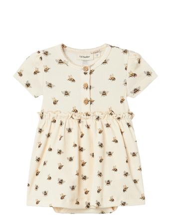 Lil'Atelier Nbfgavo Kin Ss Body Dress Lil Kräm