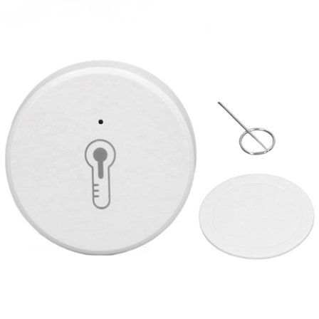 Smart Trådløs Temperatur- og Fugtighedssensor med Selvklæbende Tape til ZigBee Overvågning