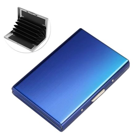 Metall RFID Kreditkortshållare, Kreditkortsfodral i Rostfritt Stål