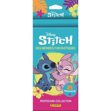 Blister - PANINI - STITCH PHOTOCARDS - 4 fickor + 1 gratis - 25 kort