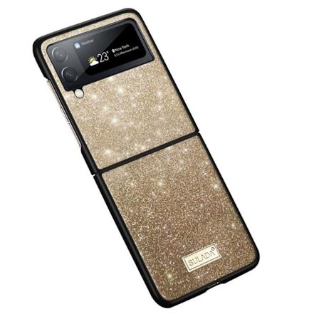 SULADA Galaxy Z Flip 4 Skal Glitter Sequins - Guld