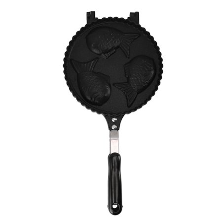 Taiyaki-grillipannu, sarjakuvatyylinen paistinpannu, kaksipuolinen 3 kalan grillipannu, Taiyaki-pannu