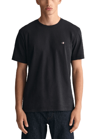 GANT Regular Fit Shield T-Shirt T-shirts Herr Svart S