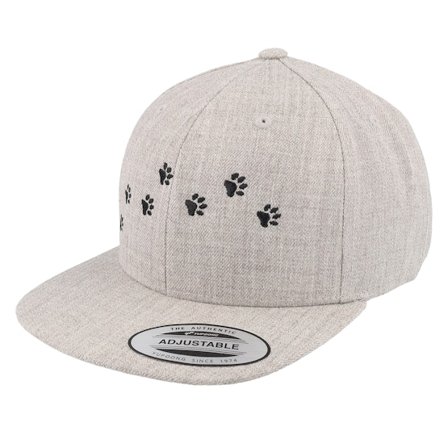 Kinder Kiddo Cap - Grau snapback Cap - Kinder Dog Paws Heather Grey Snapback @ Hatstore
