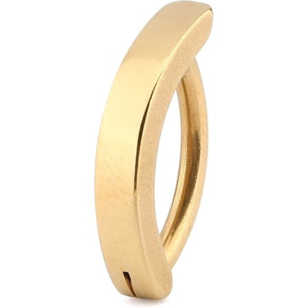 1 kvinders navlering, 925 sterlingsølv navlepiercing, clip-on