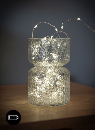 Lyslenke Stringlight 4m IP20 80-lys m/timer - varm hvit | lyslenke