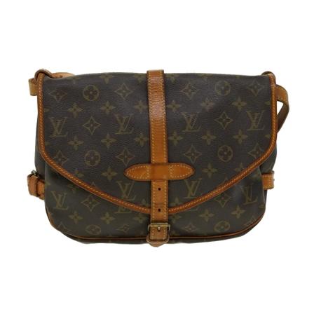Louis Vuitton Vintage, Pre-owned Saumur 30 Monogram Messenger Bag Bruin, Dames, Maat:ONE Size