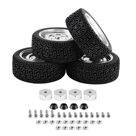 4 stk. Gummi Fælgbeklædning til WPL B14 B24 B16 C14 C24 RC Lastbil WPL1649S