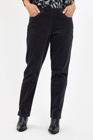 SIGNATURE - Bukser - Grå - Fløjl